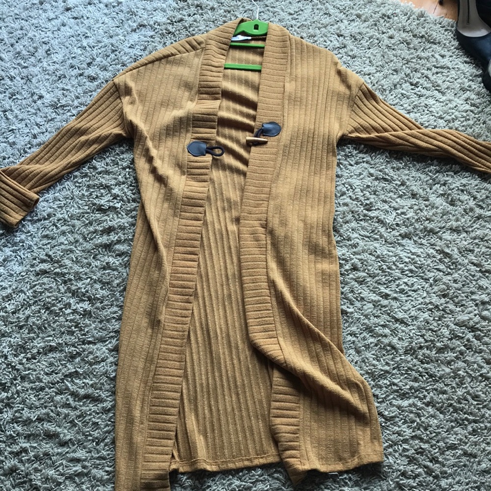 Long Yellow Cardigan